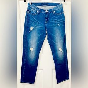 New Rock & Republic Jeans Women’s Blue Indee Boyfriend Mid Rise Stretch Denim